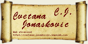 Cvetana Jonašković vizit kartica